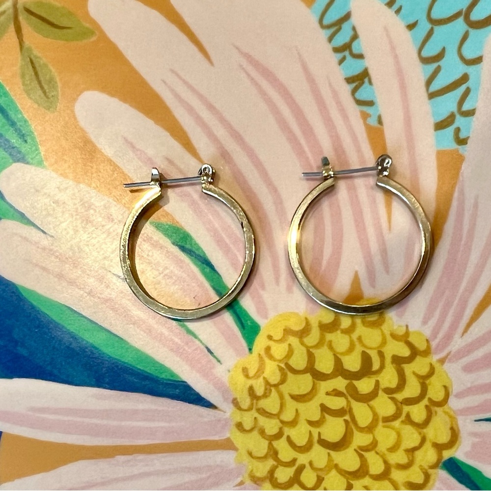 Gold Medium Hoop Earrings